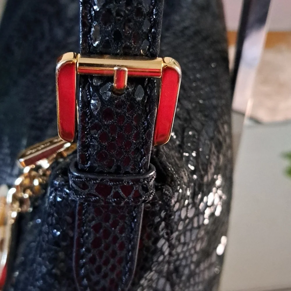 Michael Kors Snakeskin Embossed  Shoulder Bag - Picture 8 of 15